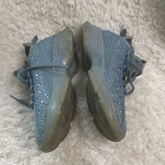 Steve Madden Maxima Blue Rhinestone Embellished slip on Sneakers Size9.5M - Picture 7 of 15